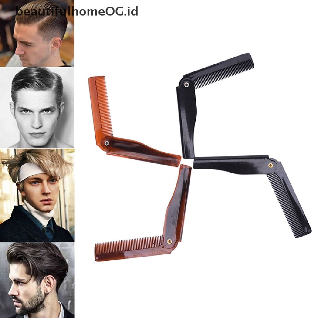 1 Pc Sisir Klip Saku Jenggot Kumis Model Lipat Untuk Alat Styling Rambut