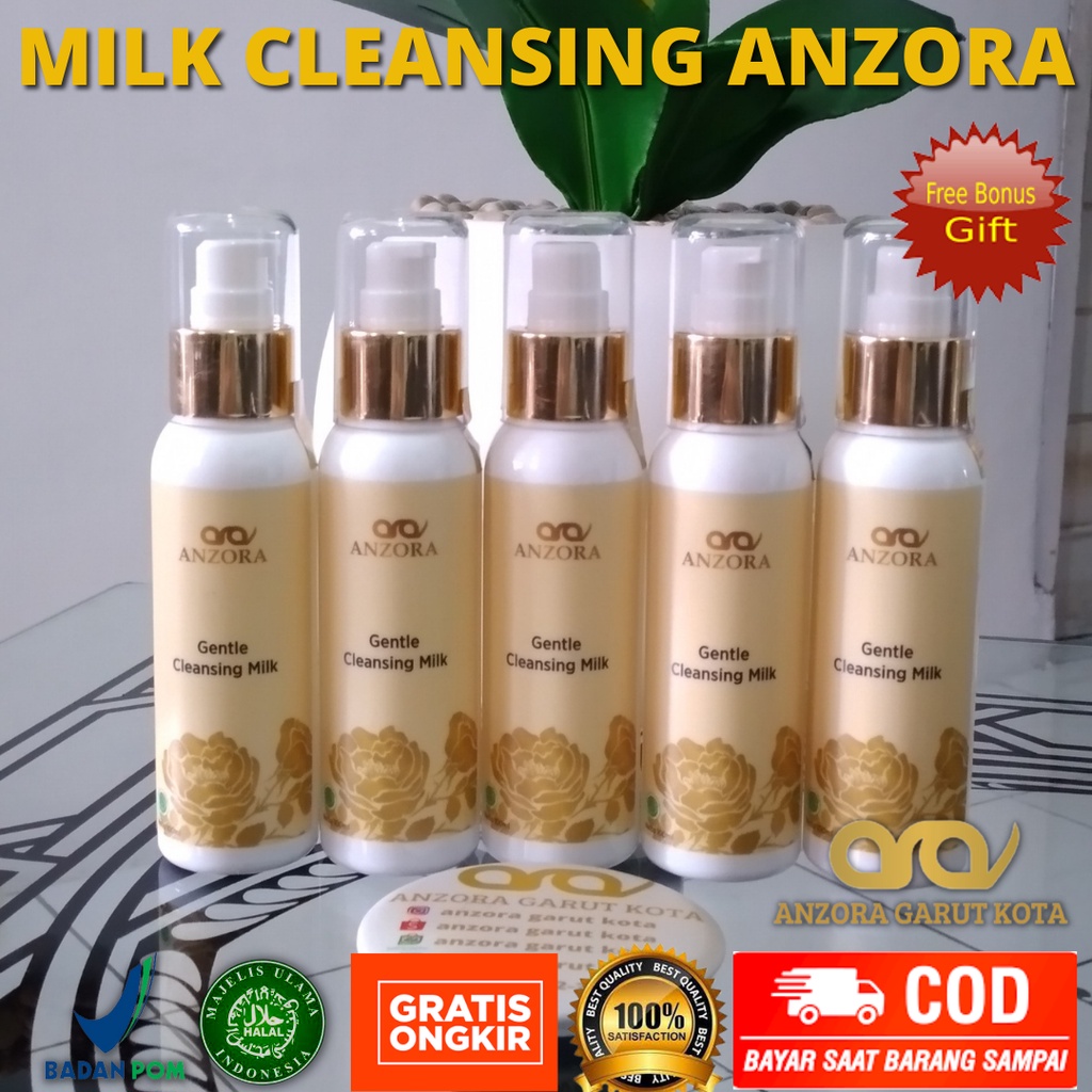 MILK CLEANSER ANZORA GENTLE CLEANSING MILK ANZORA SUSU PEMBERSIH ANZORA MICELAR WATER CUSHION ANZORA