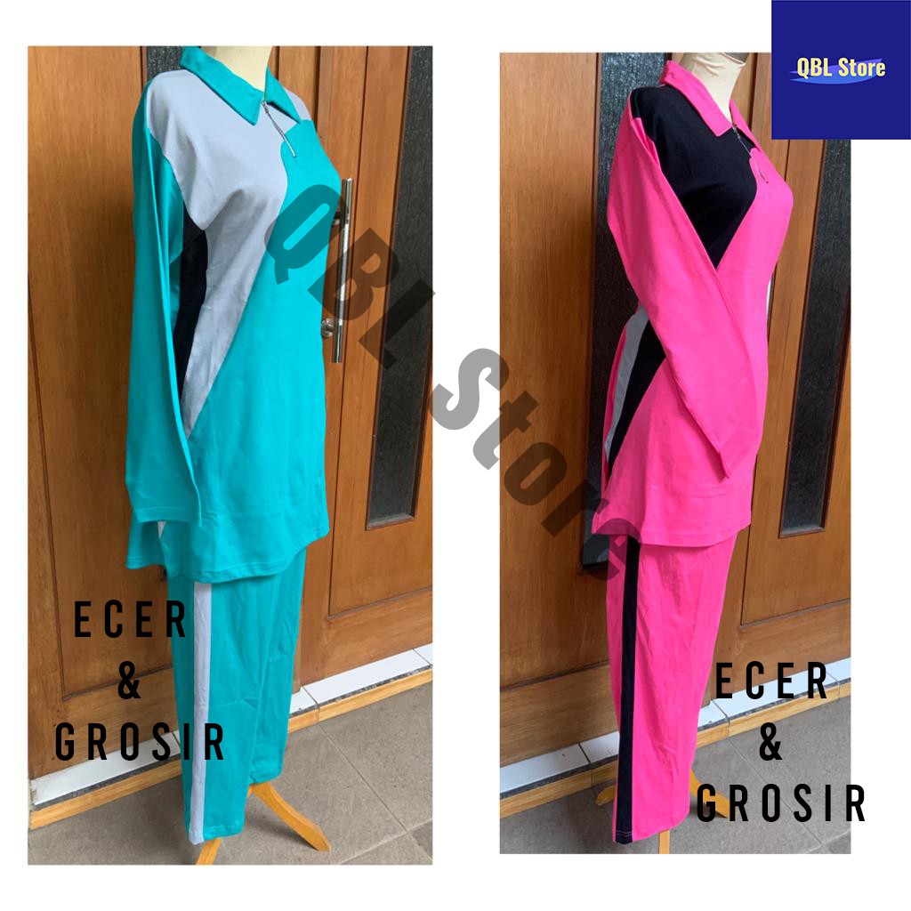 Baju Seragam Olahraga Senam Yoga Aerobik Zumba Muslimah Syar'i Wanita