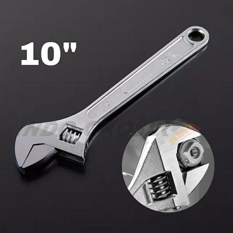 XANDER Kunci Inggris 10 inch Adjustable Wrench 10&quot; Kunci Bago Jepit Mur Baut 250mm Murah