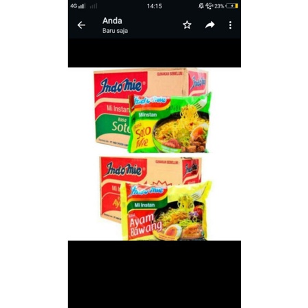 

Indomie Soto dan Bawang