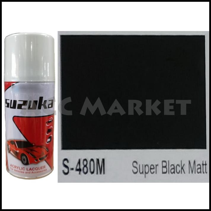 Pilox Suzuka Pilok Pylox Hitam Doff Super Black Matt S480M