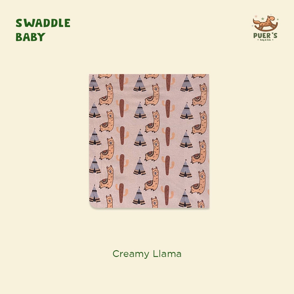 BEDONG BAYI (SWADDLE BABY) PUER'S CREAMY LLAMA