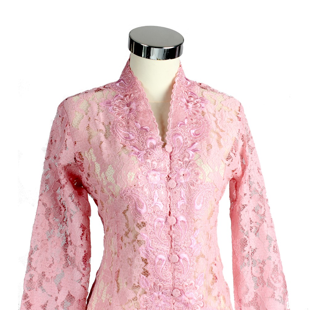 Kebaya Brokat Dusty Pink Senada 827