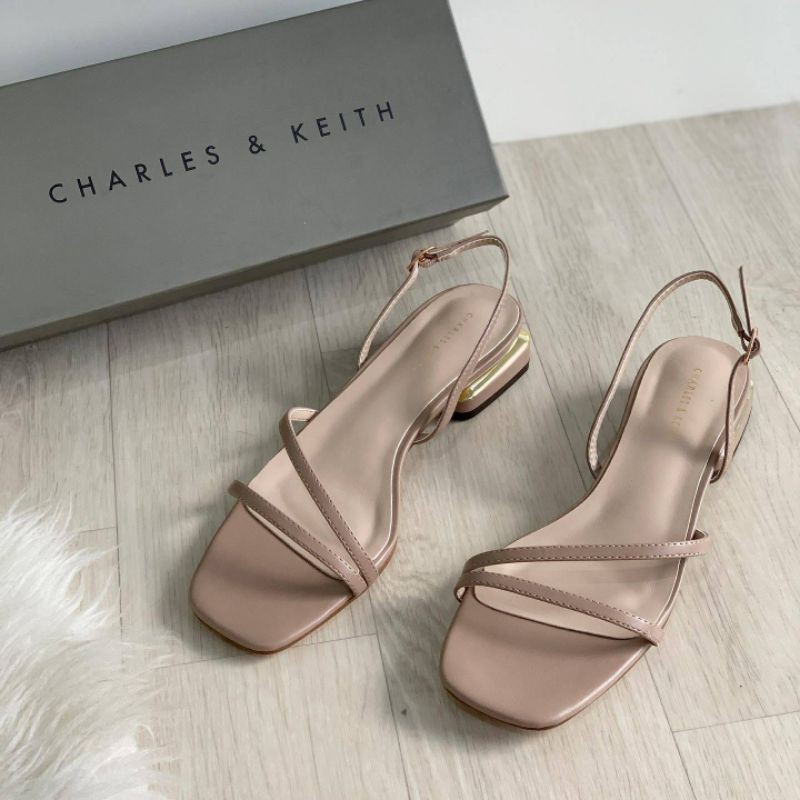SEPATU CHARLES AND KEITH ORIGINAL SHOES  BROWN BLACK