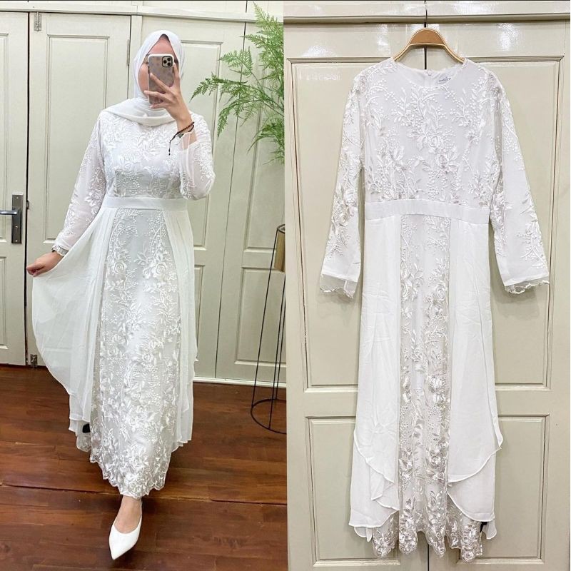 Longdress Brokat Pesta