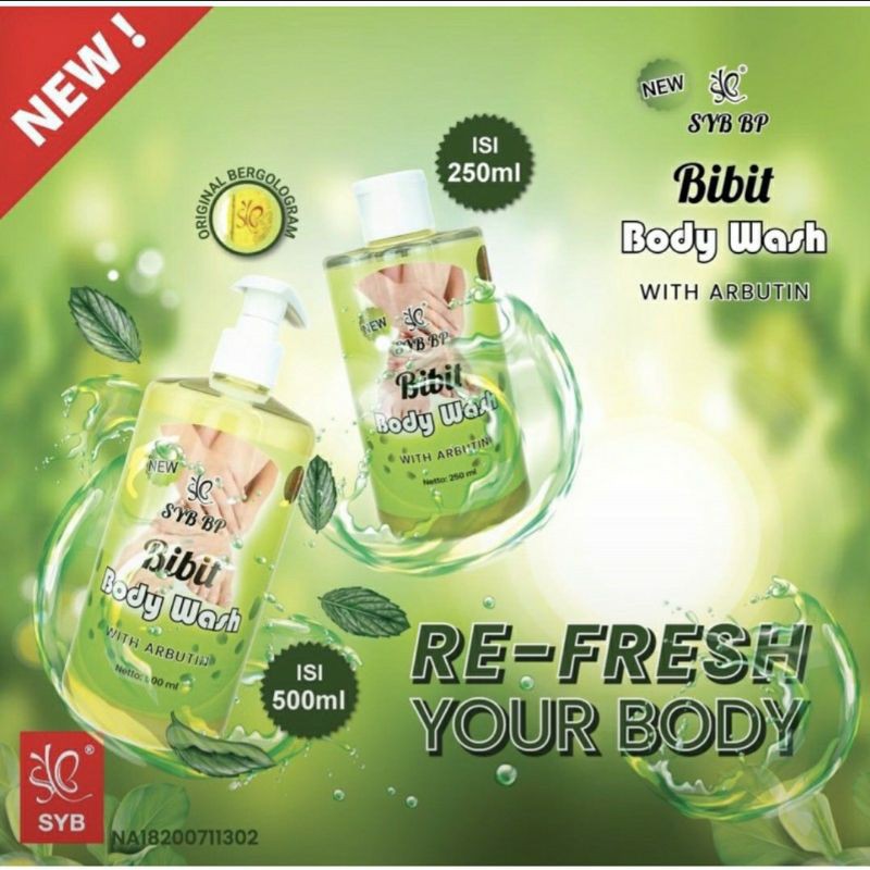 SYB Bibit Body Wash 250mL GIRLSNEED77 Sabun Pencerah Kulit