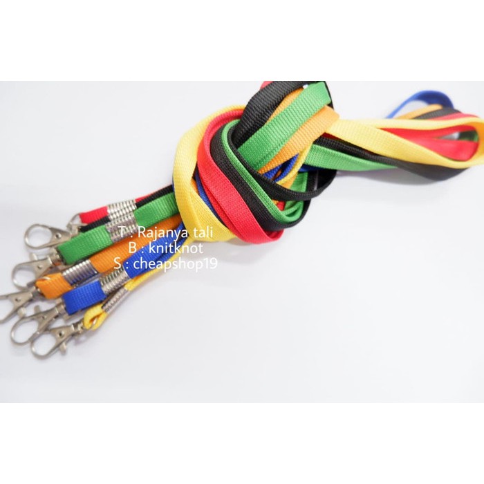 

PO GROSIR Tali sepatu id card / Tali name tag 1cm Polyster 1000 pcs RJT