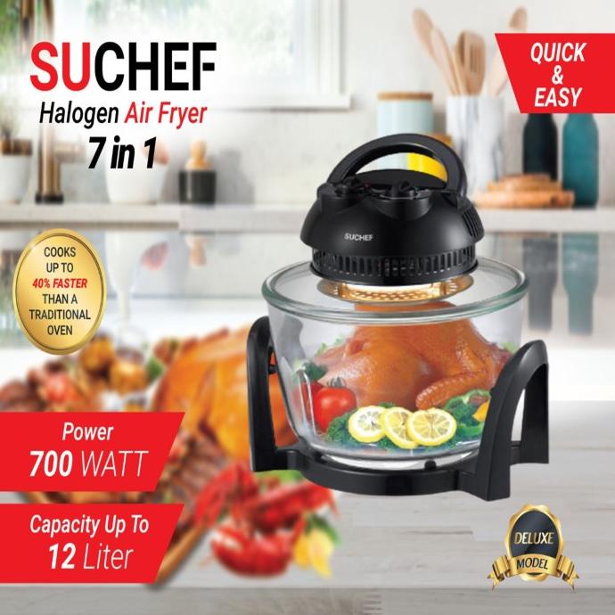 SUCHEF HALOGEN Air Fryer OVEN stok melimpah