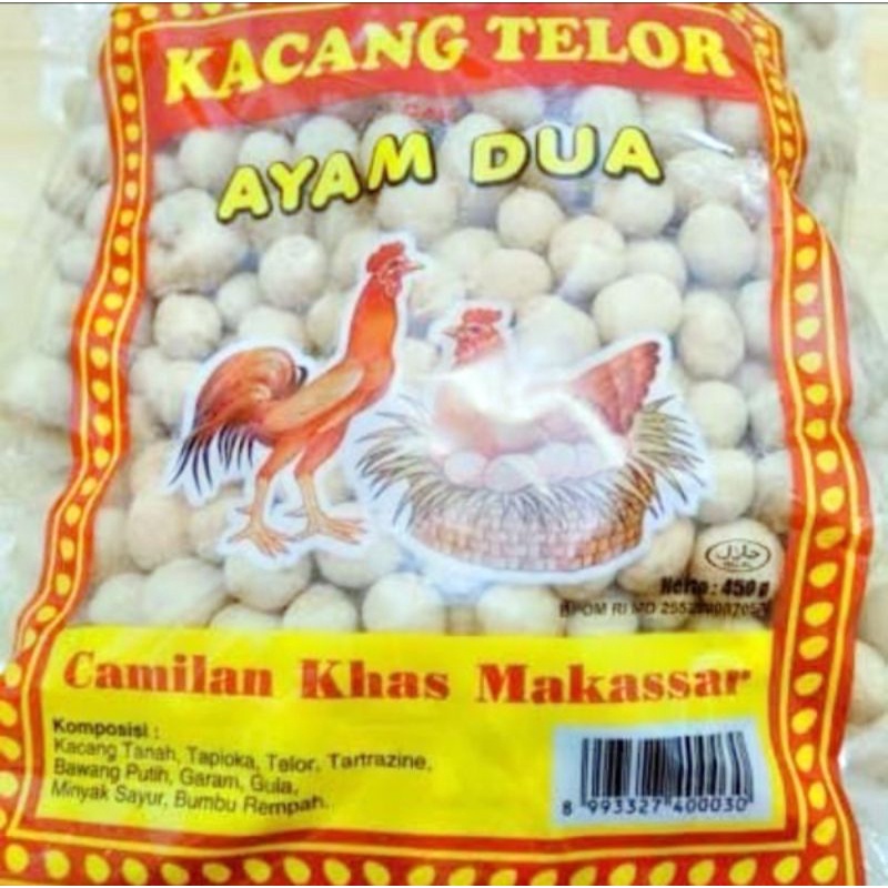 

Kacang Telor Makassar Ayam dua 225gr