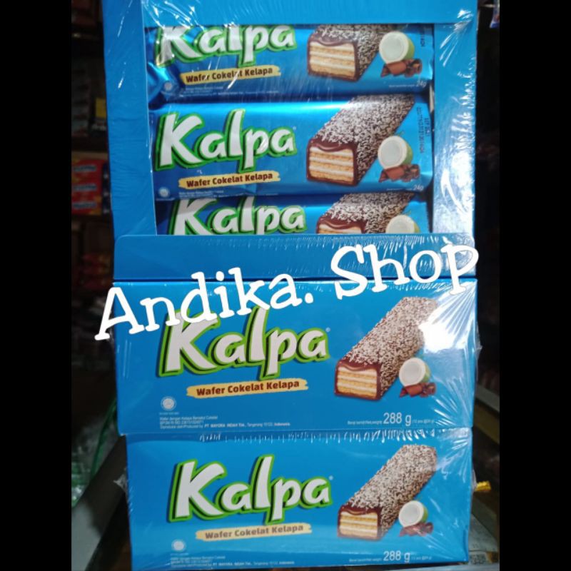 

kalpa wafer coklat kelapa kemasan box