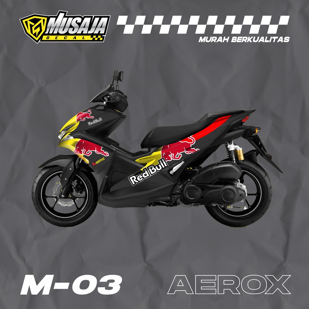 Decal aerox 155 full body - Dekal aerox 155 fullbody redbull