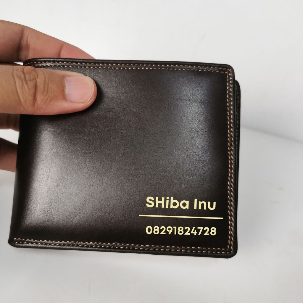 Dompet kulit asli model tidur full kulit asli Free custom Grafir nama