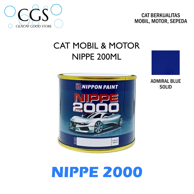 CAT NIPPE ADMIRAL BLUE 200ml - cat nippe biru - cat nipe biru - cat motor biru - cat mobil biru - ca