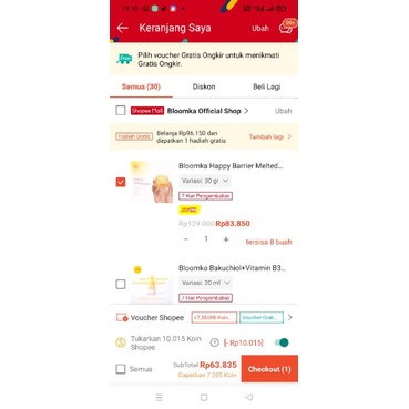 Link checkout bloomka