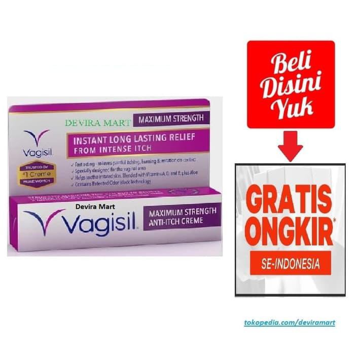 VAGISIL MAXIMUM MAX STRENGTH ANTI ITCH CREME CREAM KRIM GATAL GATEL 28