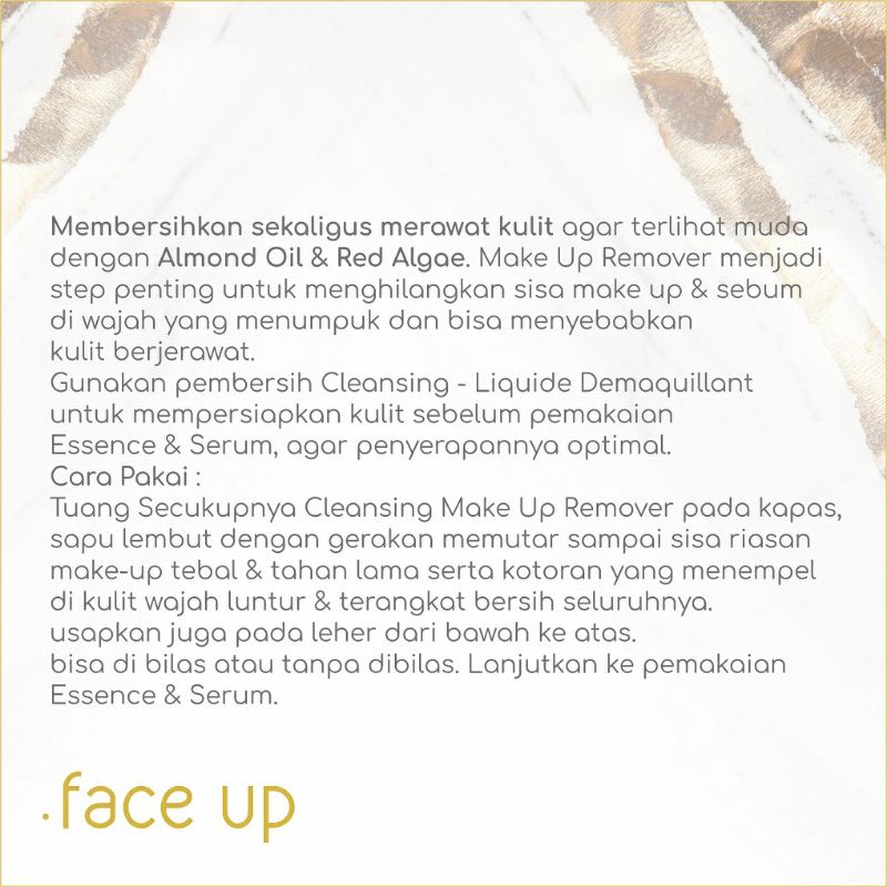 FACE UP CLEANSHING LIQUIDE DEMAQUILANT
