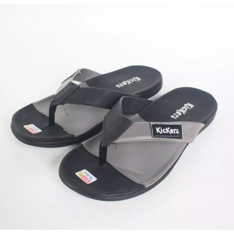 (COD) SANDAL JEPIT KICKERS PRIA TERBARU SENDAL JAPIT CASUAL KASUAL FLAT SELOP SLOP SLIP ON WANITA