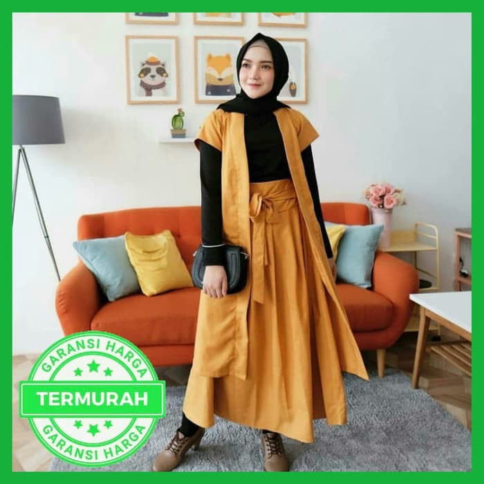 ARINDA SET - BAJU SETELAN MUSLIM WANITA 3IN1