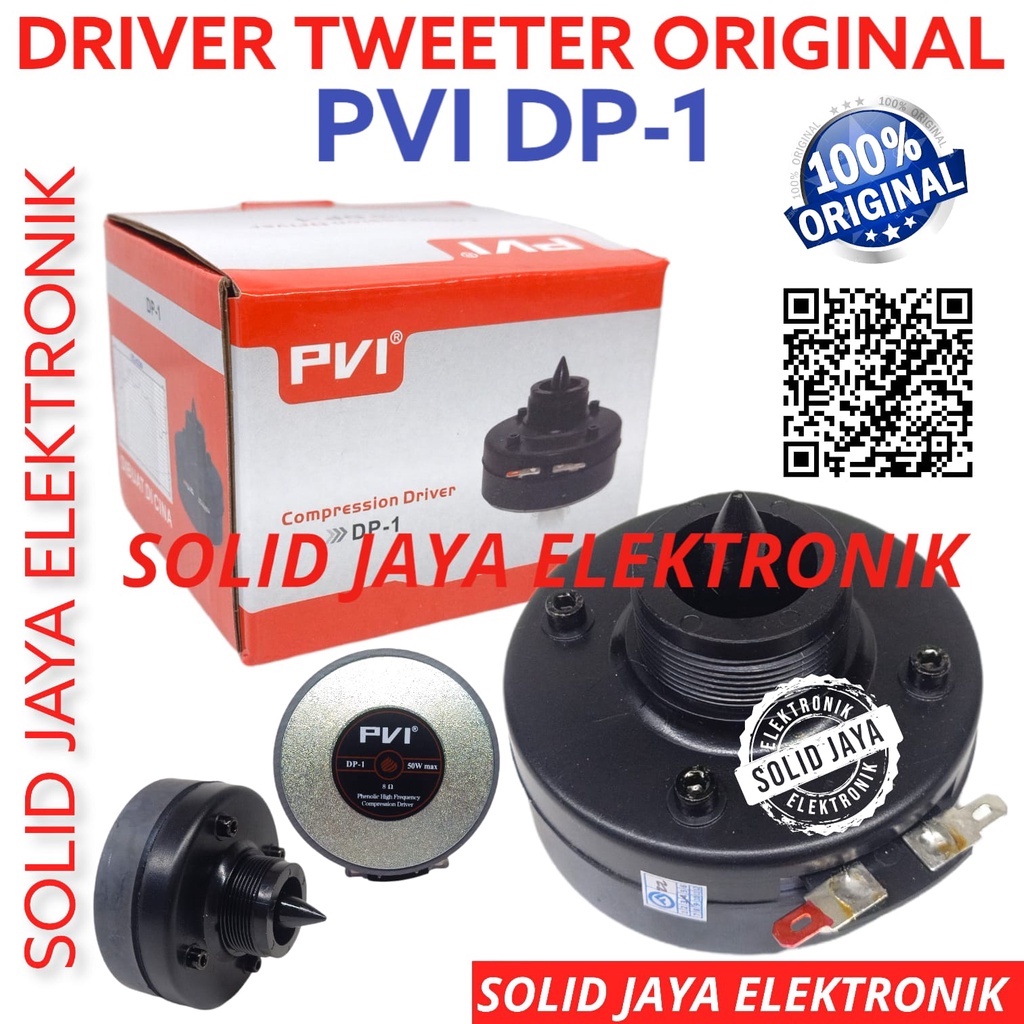 DRIVER TWEETER PVI DP1 DP-1 DP 1 COMPRESSION TWETER TWITEER TWEETER ORI TWITER HIGH HI COMPRESION TWITEER DRAT PVI ASLI ORIGINAL MAGNET 1 INC 1INCH 1INC 1IN INCH IN 25.4MM 25,4MM 25.4 25,4 MM