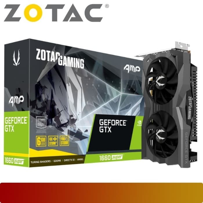 VGA NVIDIA ZOTAC GTX1660 SUPER AMP 6 GB DDR6 192 BIT