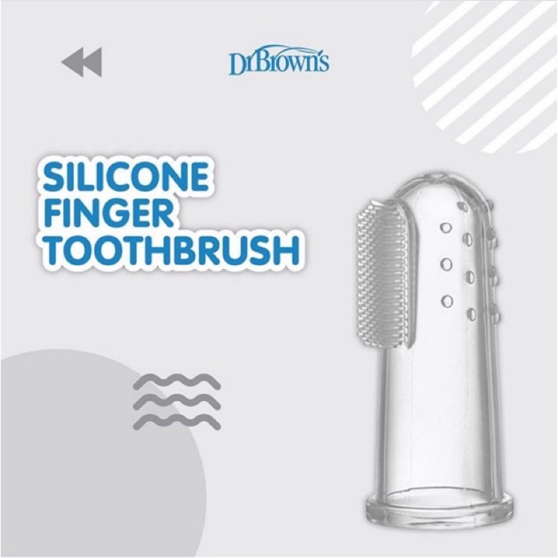 Dr Brown’s Silicone Finger Toothbrush Sikat Lidah Bayi Dr Brown Finger Toothbrush