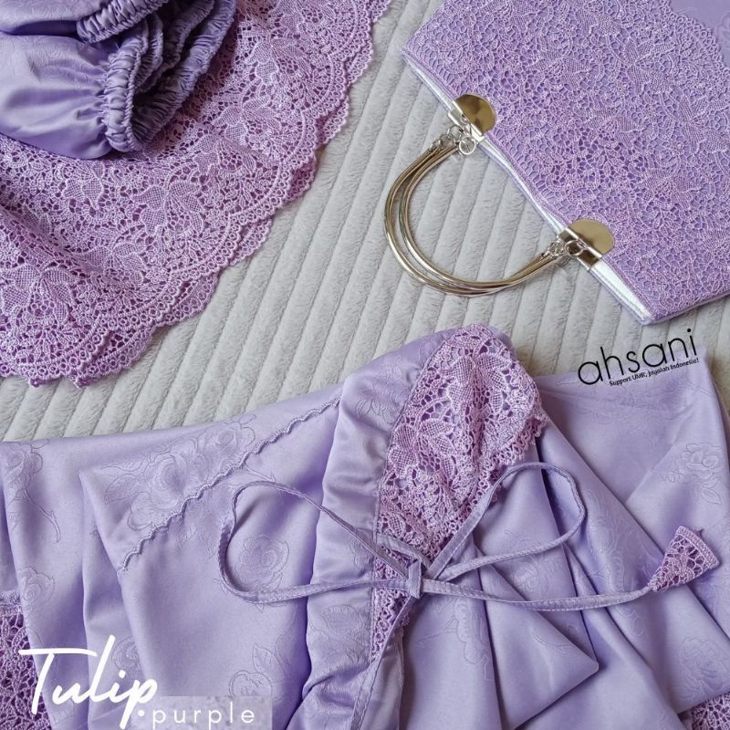 MUKENA BEST SELLER AHSANI RENDA SUTRA ORI - TULIP
