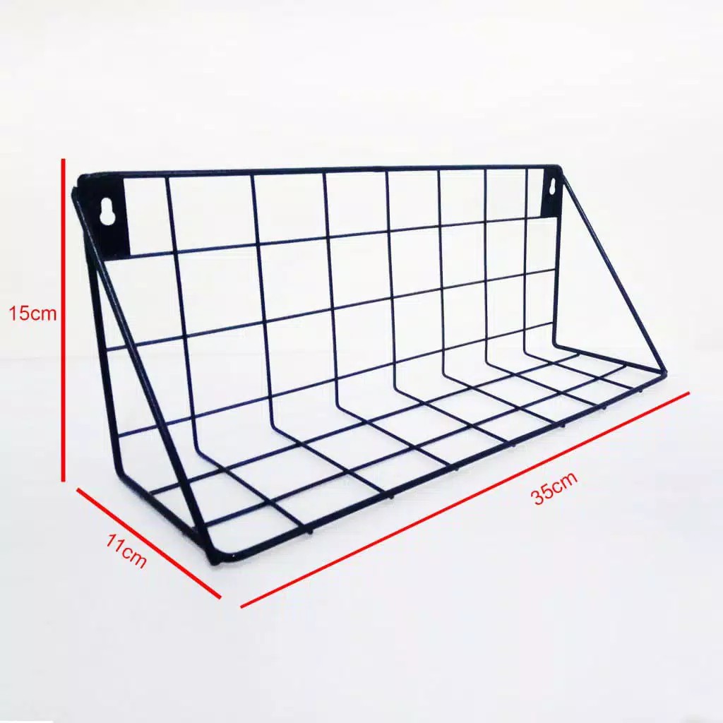 [BOGOR] RAK DINDING BESI TEBAL Lebar 35cm Rak Gantung Vintage Organizer Wall Grid Wall