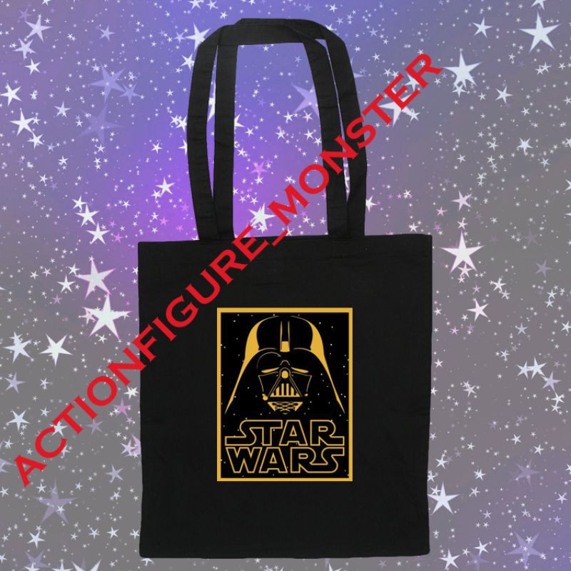 Tas Totebag StarWars Tote Bag Pria Wanita Star Wars Darth Vader