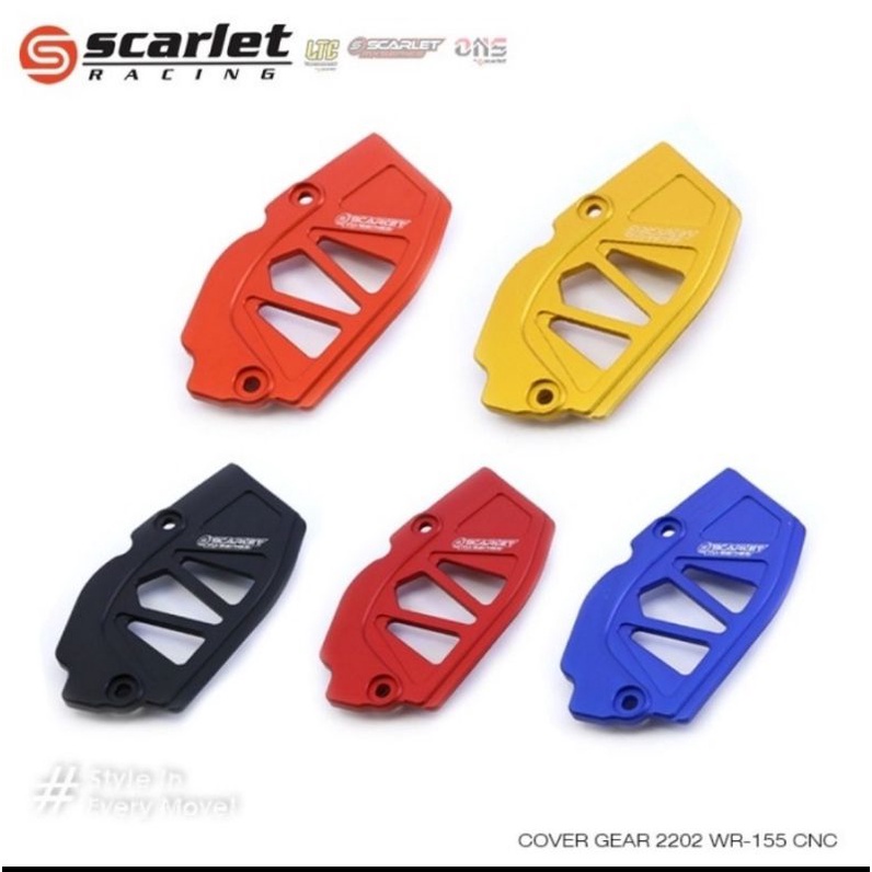 cover gear depan Yamaha WR 155 tutup gear depan WR155 scarlet