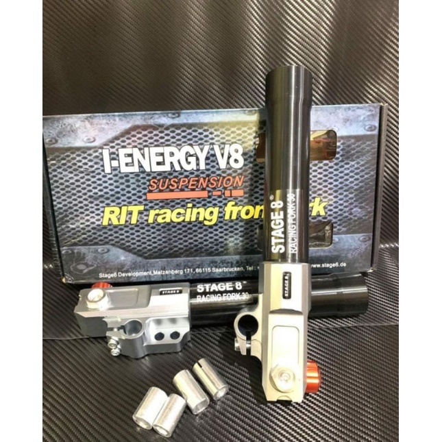 paket tabung shock RT COPY ORI + Kaliper 2P supra 125 grand karisma revo satria Fu Sonic jupiter veg