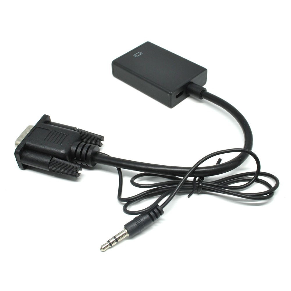 VGA to HDMI Video Adapter with Aux Audio Cable