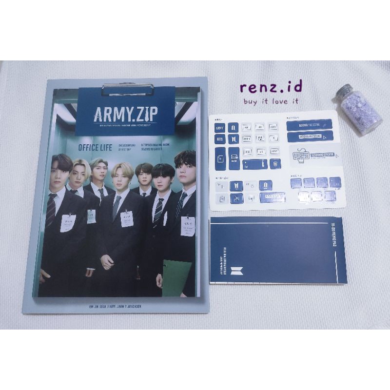 BTS 8th army kit - Photobook, sticker keyboard, memo pad army kit 8 official