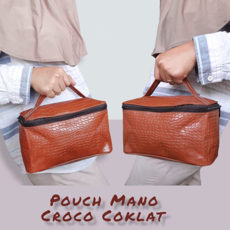 MANO POUCH KOSMETIK MODEL KERANJANG  STYLISH SUPER MURAH