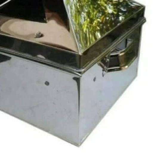 ➫ klakat kukusan segi empat staimer stainless 45 x 45 cm ❉