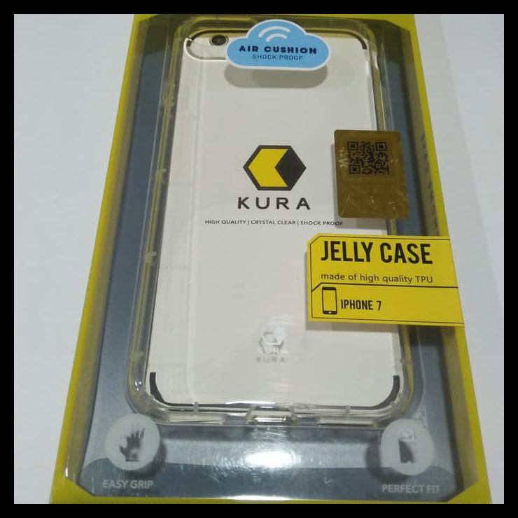 Jelly Case Kura Iphone 7 / Case Kura Iphone 7 Hitam Transparan Kura