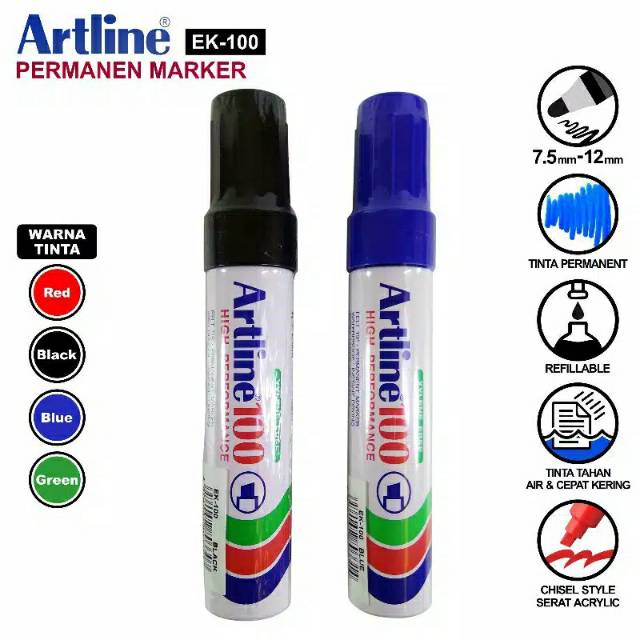 

Spidol Permanen Besar Artline EK-100