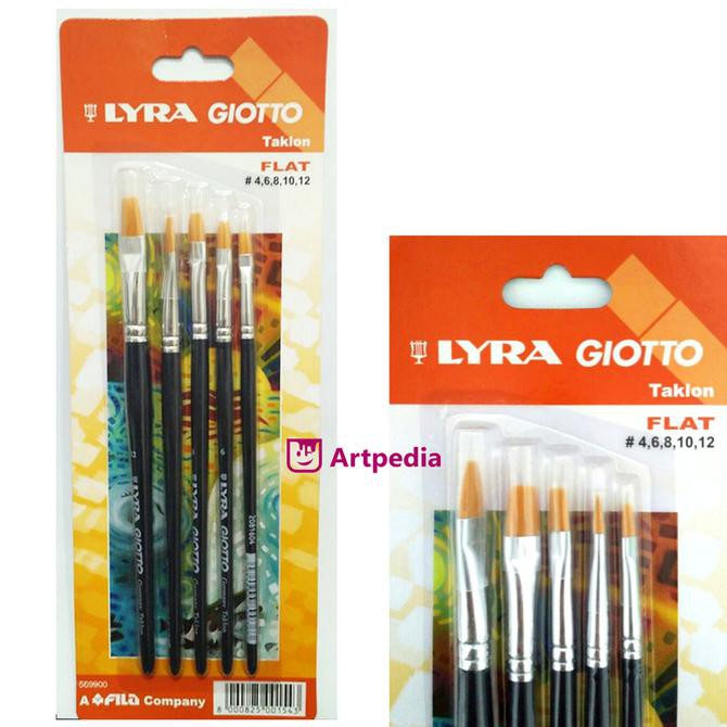 

HOT SALE LYRA ART BRUSH SET FLAT / KUAS FLAT SET
