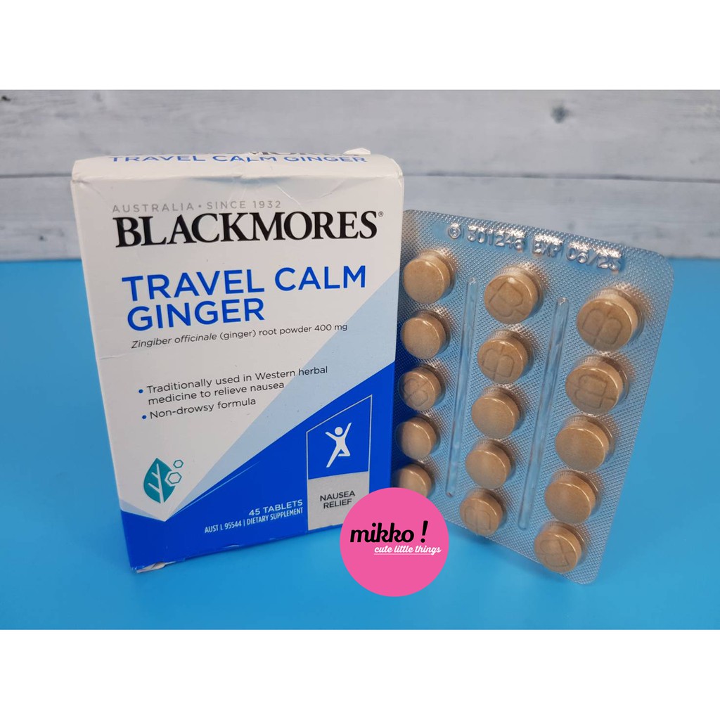 Jual Blackmores Travel Calm Ginger 45 Tablets Shopee Indonesia