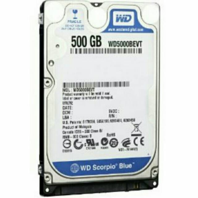 Harddisk 2.5 inch WD 500GB Internal Notebookñ