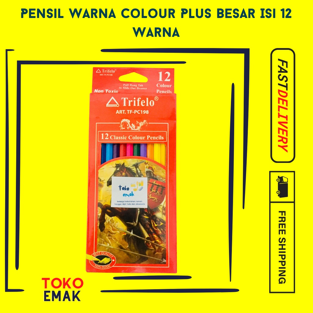 

Pensil Warna Colour Plus Besar Isi 12 Warna