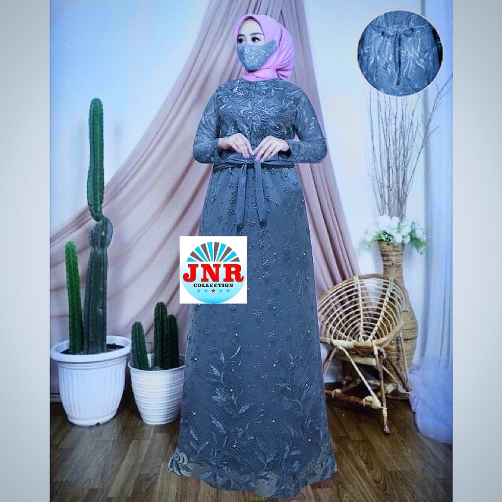 GAMIS TERBARU SHAKIENA/TILE BRUKAT MUTIARA/SIZE M L XL XXL 3L/GAMIS PESTA/DRES KONDANGAN/GAMIS/GAMIS BRUKAT/GAMIS BUSUI KEKINIAN/GAMIS PESTA MEWAH ELEGAN/GAMIS JUMBO