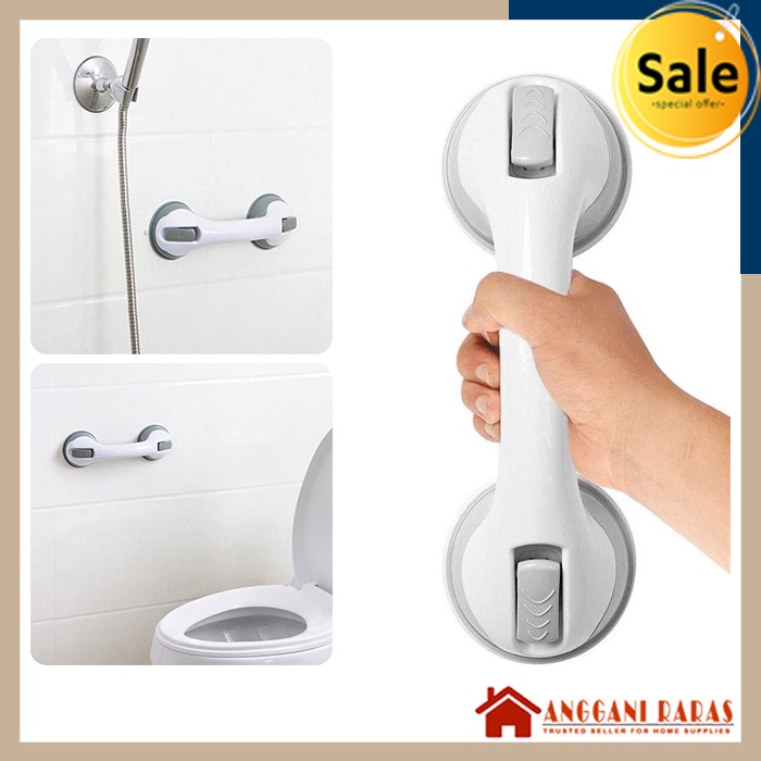 Pegangan Kamar Mandi Hisap Removable  Suction Cup Handle Bathtub Toilet WC Duduk Gagang Pengaman Safety Grip Untuk Orang Tua Anak Sucker Handle Sistem