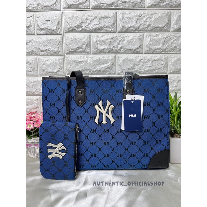 New MLB Blue Large Capacity Totes Hyuna Style