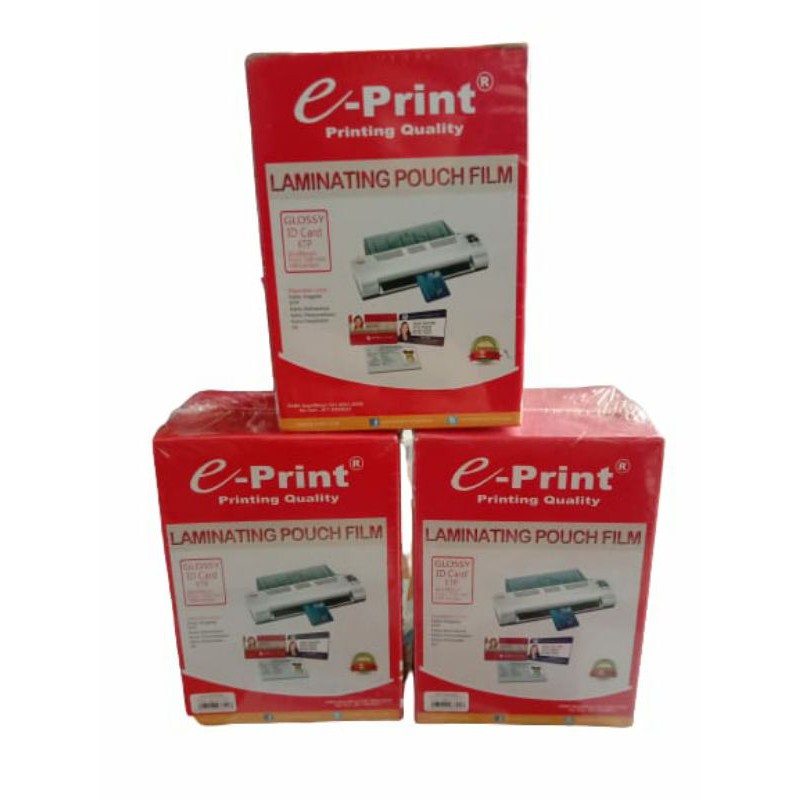 

Plastik laminating KTP 250 mic per Pack