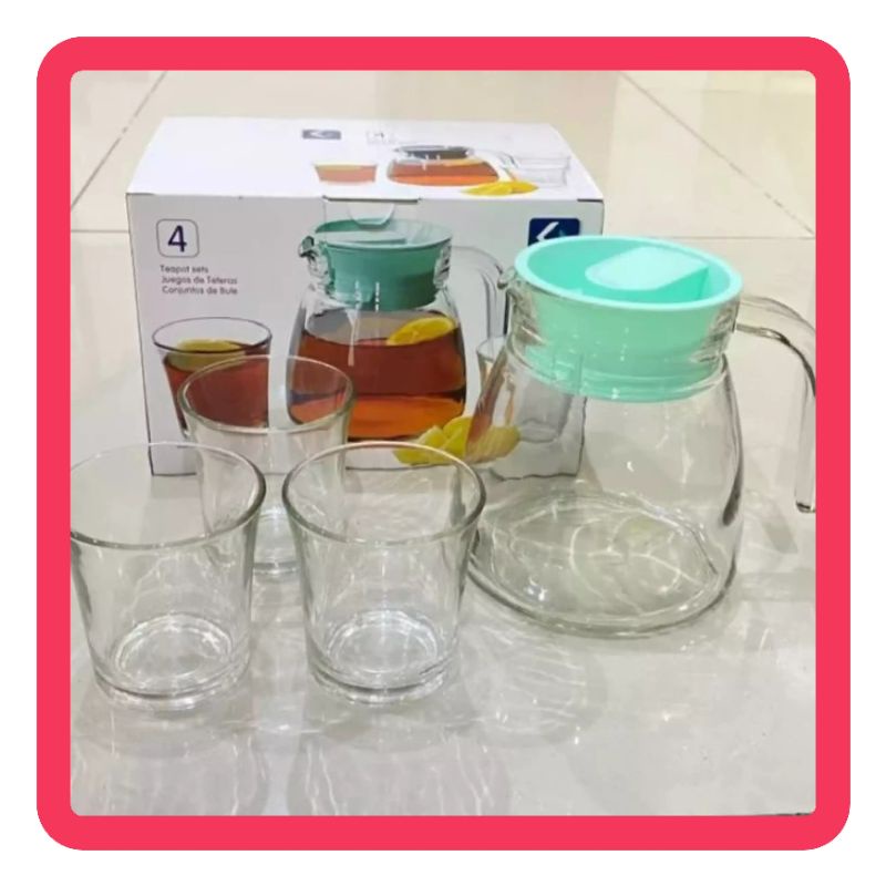 KIMGLASS RIO SET PITCHER4 pcs