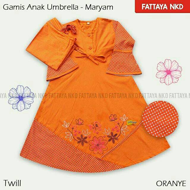 Gamia anak/gamis anak katun/gamis fattaya/fattaya