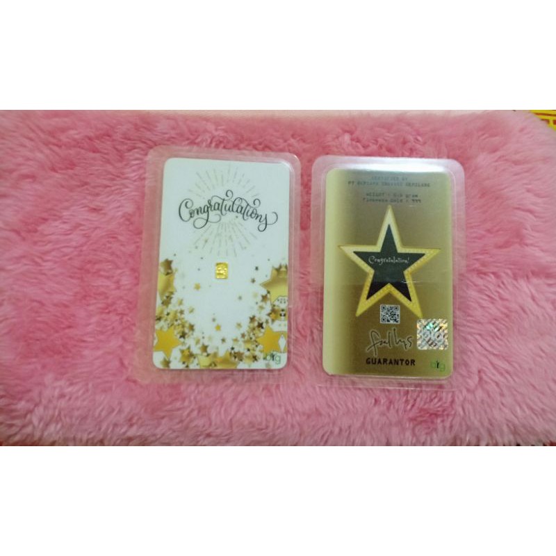 Emas mini BIG GOLD  0,1 gram logam mulia 24 karat
