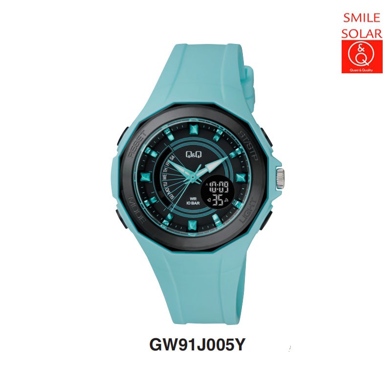 Sale 7.7 Jam Tangan Pria Stylist Casual Sporty Double Time Rubber Original Q&amp;Q QnQ QQ GW91 GW91J Series