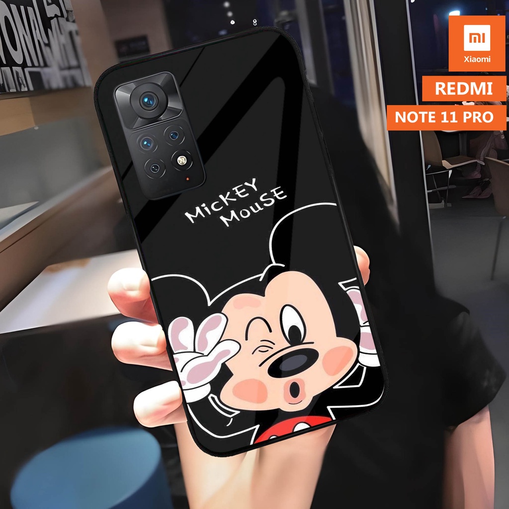 [A09] Softcase Kaca Glass Xiaomi Redmi Note 11 Pro - Casing Hp Xiaomi Redmi Note 11 Pro  - Case Hp -